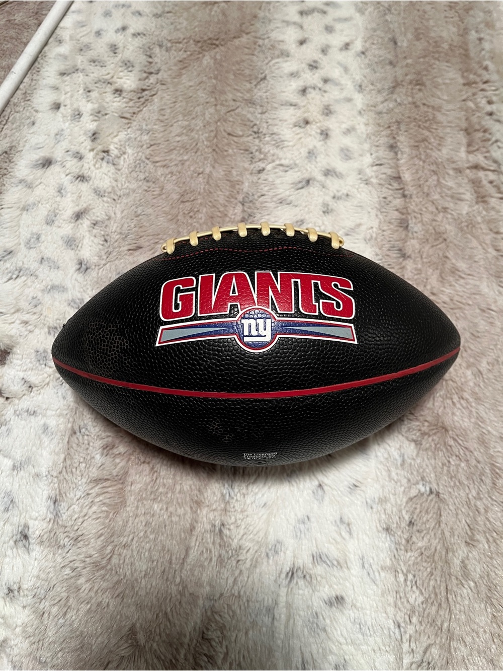 NFL Giants Black Red Accent Football